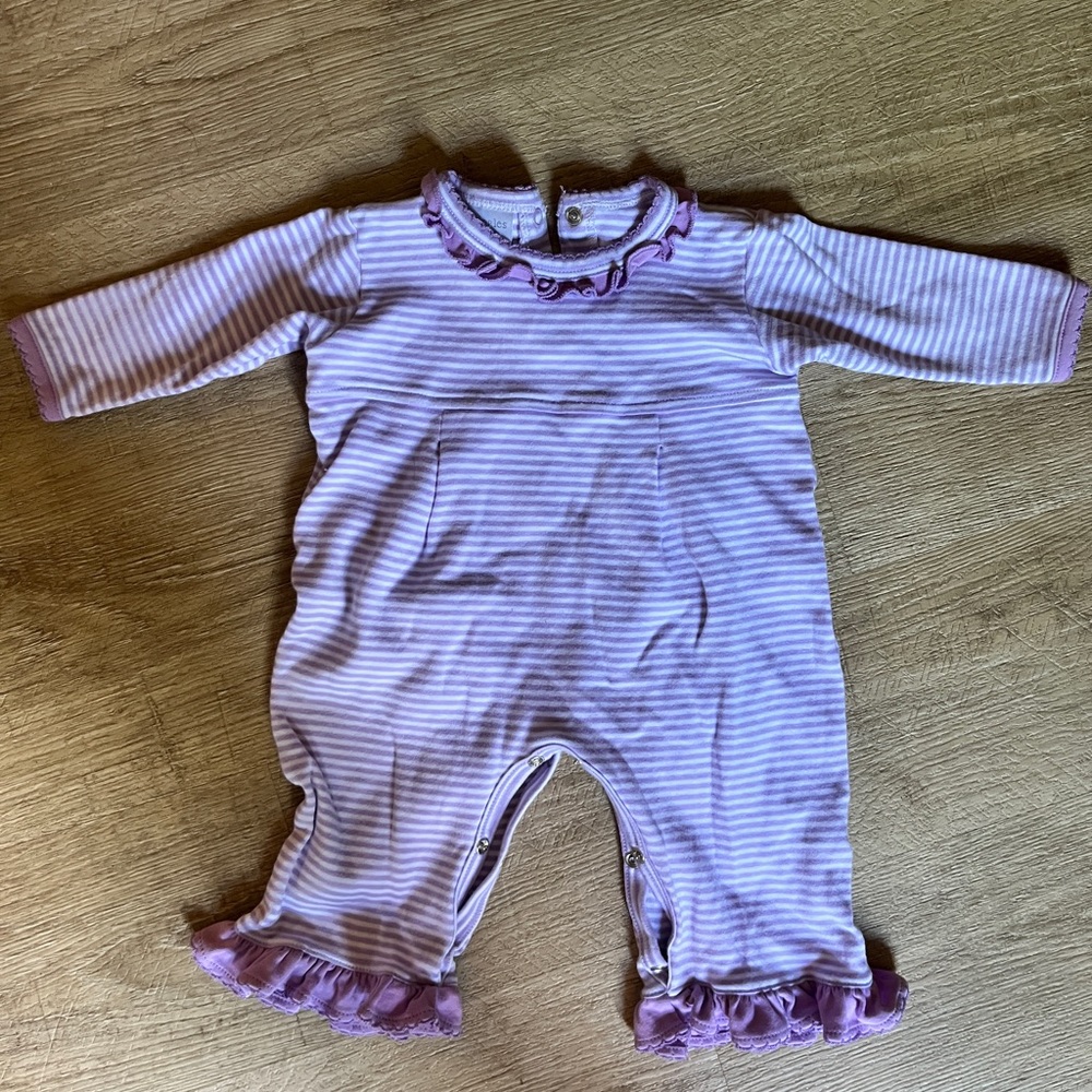 Purple squiggles by Charlie romper